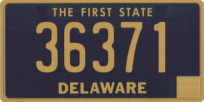 DE license plate 36371