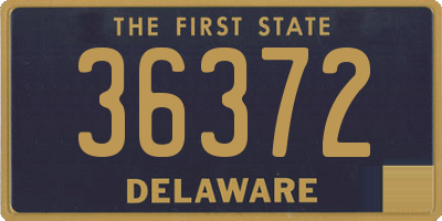 DE license plate 36372