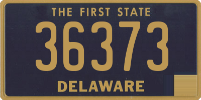 DE license plate 36373