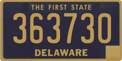 DE license plate 363730