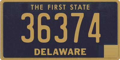 DE license plate 36374