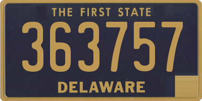 DE license plate 363757