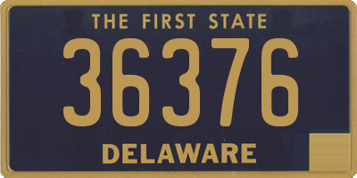 DE license plate 36376