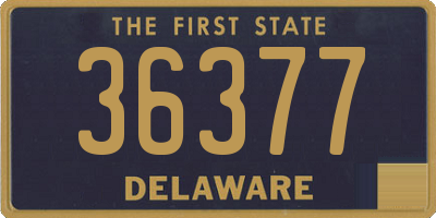 DE license plate 36377