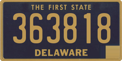 DE license plate 363818