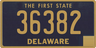 DE license plate 36382