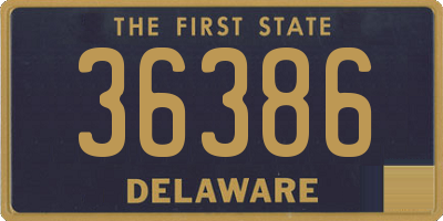 DE license plate 36386