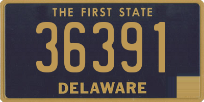 DE license plate 36391