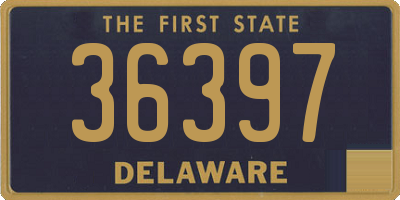 DE license plate 36397