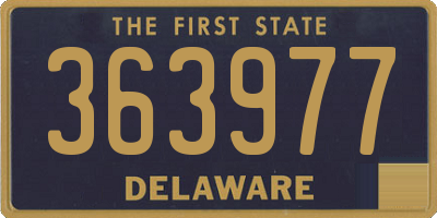 DE license plate 363977