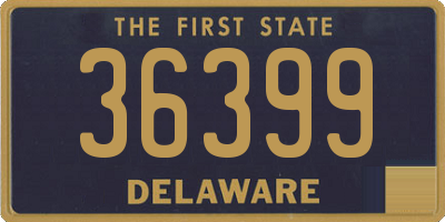 DE license plate 36399