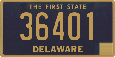 DE license plate 36401