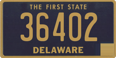 DE license plate 36402