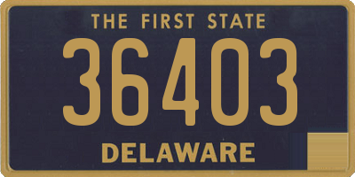 DE license plate 36403