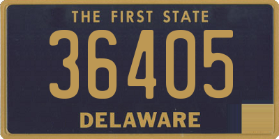 DE license plate 36405