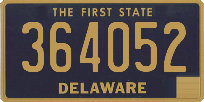 DE license plate 364052