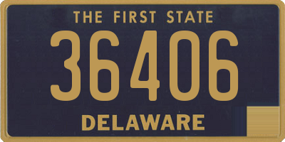 DE license plate 36406