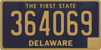 DE license plate 364069
