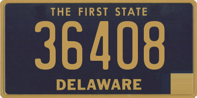 DE license plate 36408