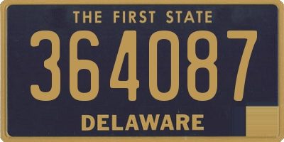 DE license plate 364087