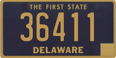 DE license plate 36411