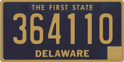 DE license plate 364110