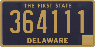 DE license plate 364111