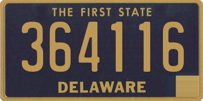 DE license plate 364116