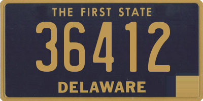 DE license plate 36412