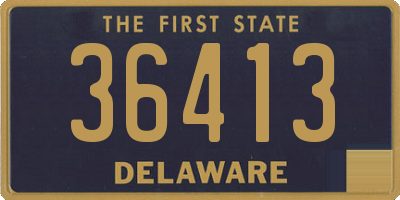 DE license plate 36413