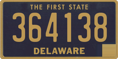 DE license plate 364138