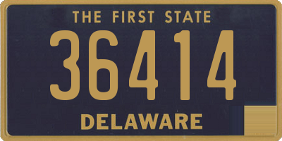 DE license plate 36414