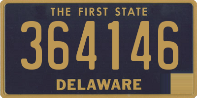 DE license plate 364146