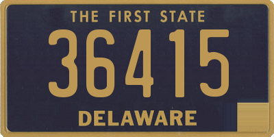 DE license plate 36415