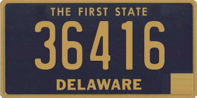 DE license plate 36416