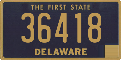 DE license plate 36418