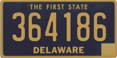 DE license plate 364186