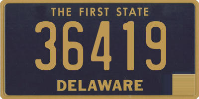 DE license plate 36419