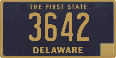 DE license plate 3642