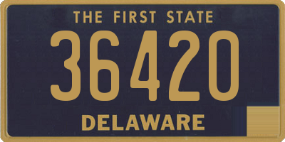 DE license plate 36420