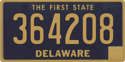 DE license plate 364208