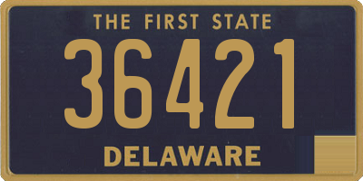 DE license plate 36421