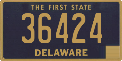 DE license plate 36424