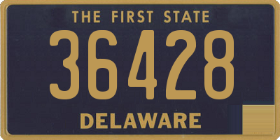 DE license plate 36428