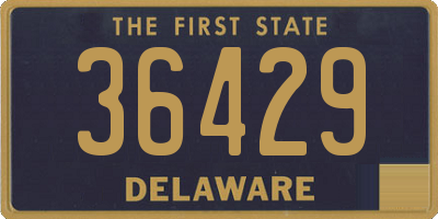 DE license plate 36429