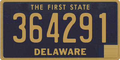 DE license plate 364291
