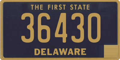 DE license plate 36430