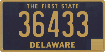 DE license plate 36433