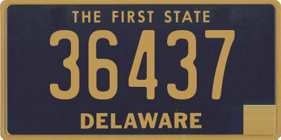 DE license plate 36437