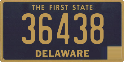 DE license plate 36438